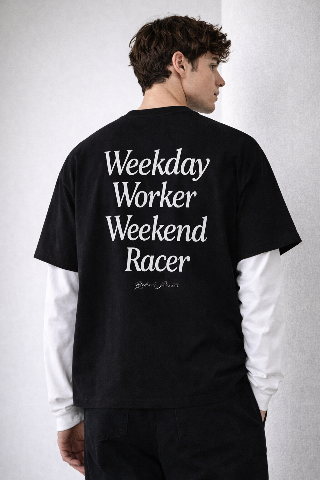 WEEKEND RACER - FAKE SLEEVES OVERSIZED TSHIRT