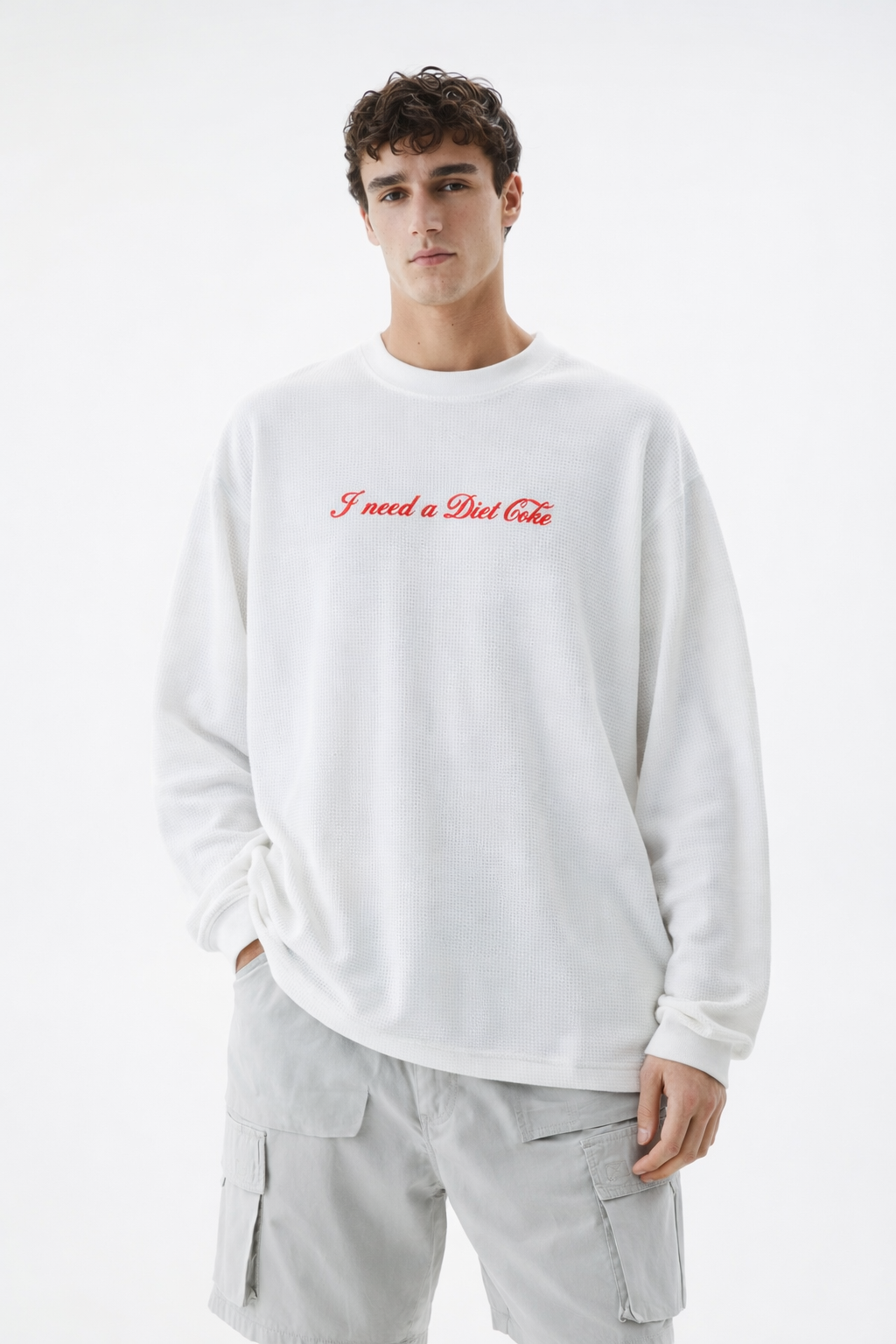 DIET COKE - WAFFLE KNIT TSHIRT