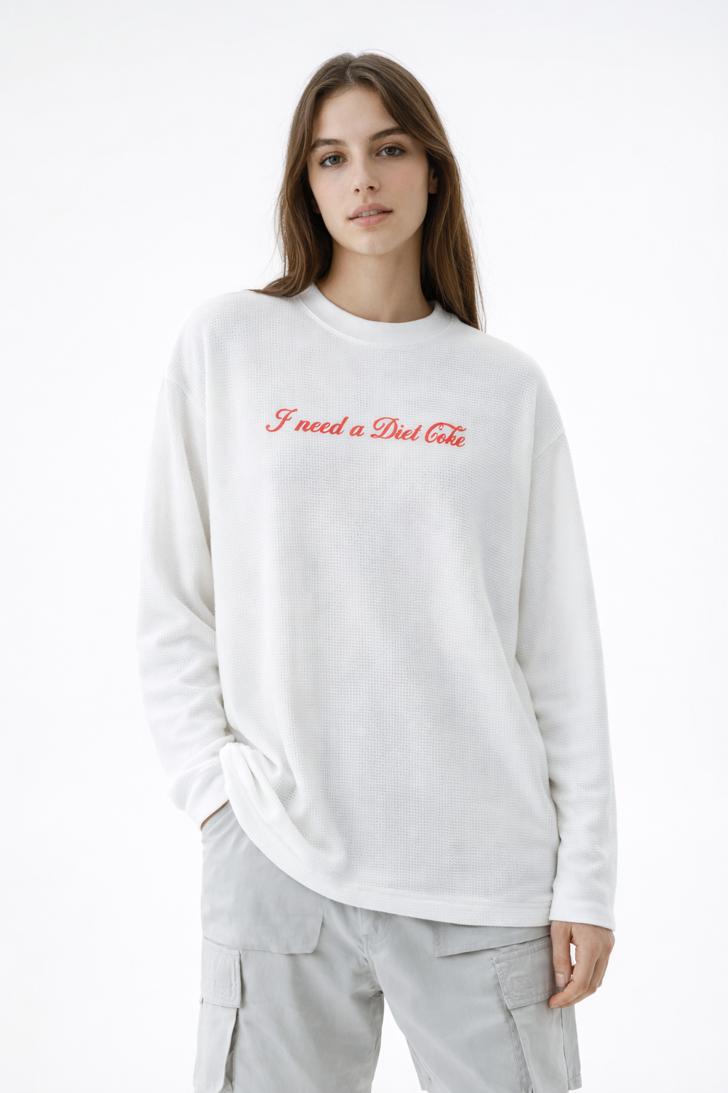 DIET COKE - WAFFLE KNIT TSHIRT