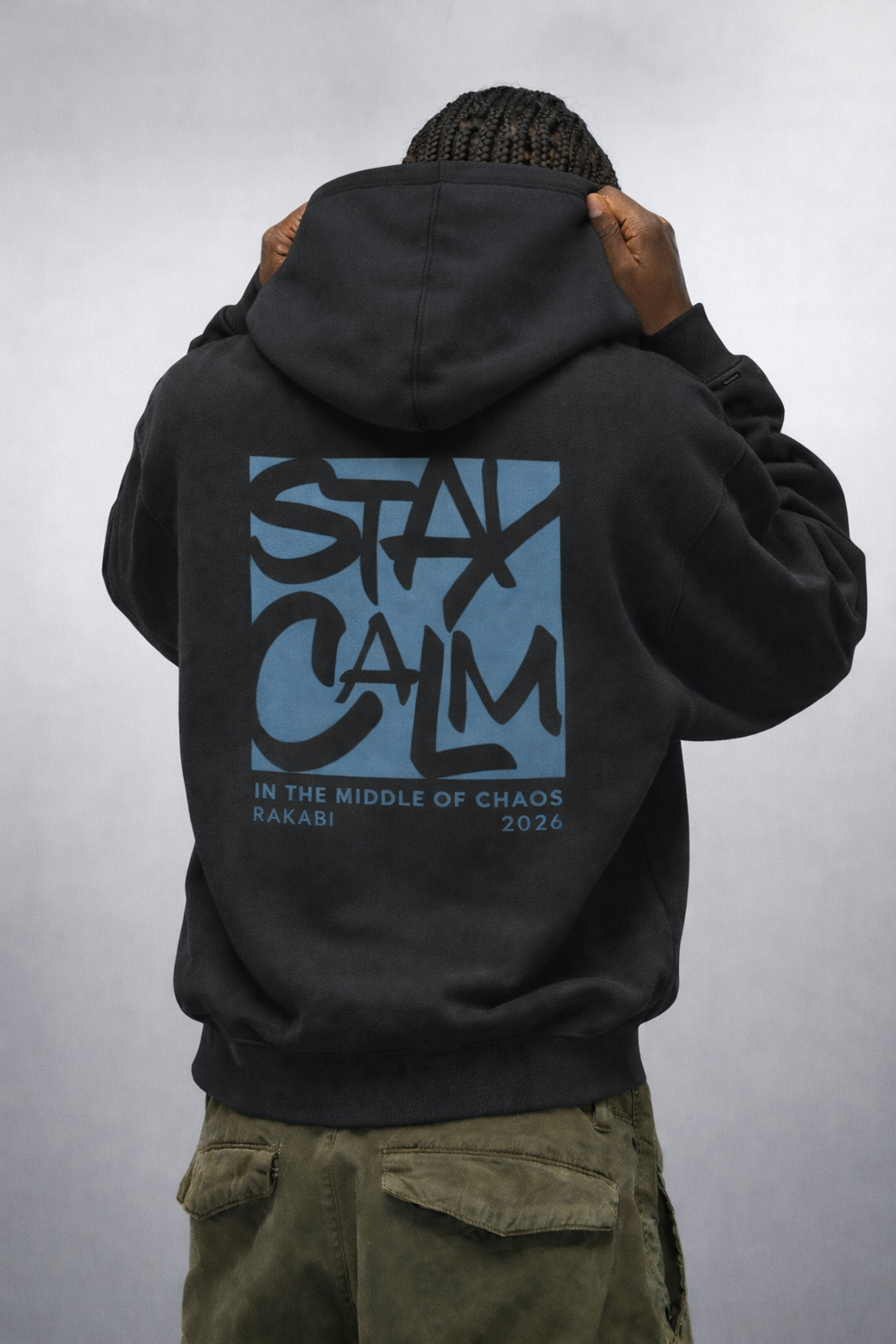 STAY CALM - OVERSIZED HOODIE