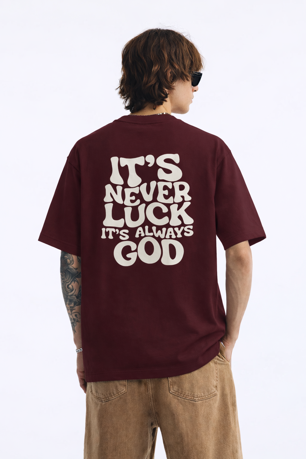 IT'S ALWAYS GOD - STREETWEAR OVERSIZED TSHIRT