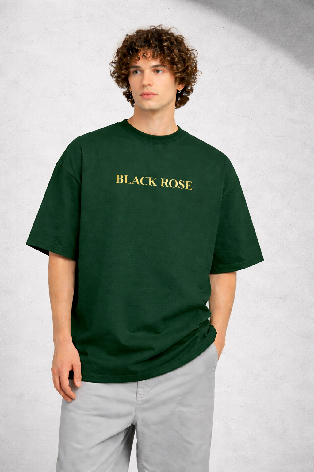 BLACK ROSE - STREETWEAR OVERSIZED TSHIRT