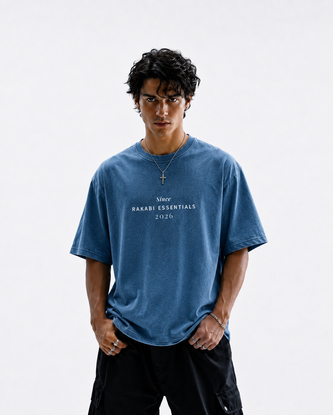 68 origin - Denim wash Oversized T-shirt