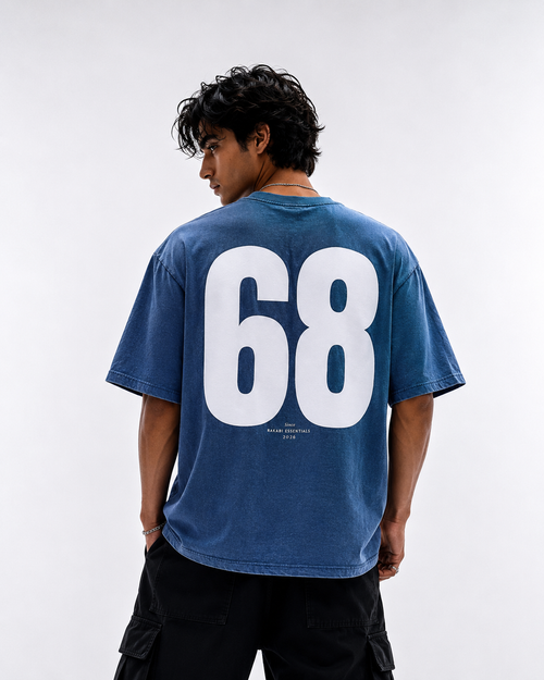 68 origin - Denim wash Oversized T-shirt
