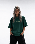 Black Rose - Green Oversized T-shirt