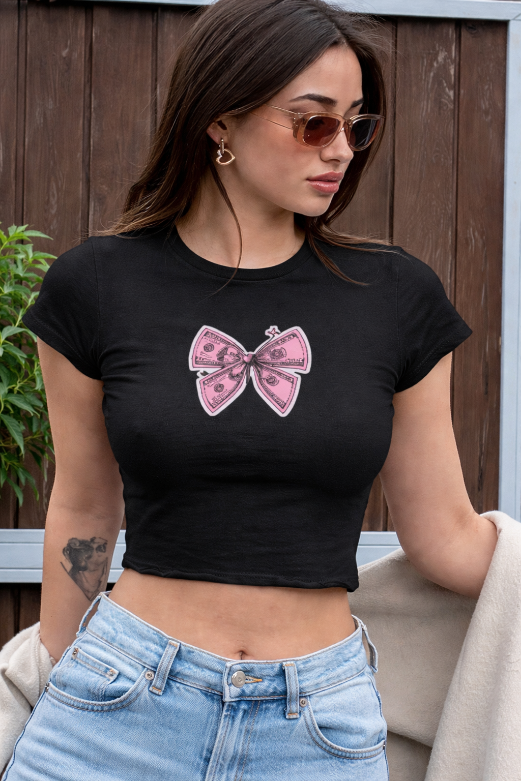 DOLLOR BOW WOMEN'S CROP TOP